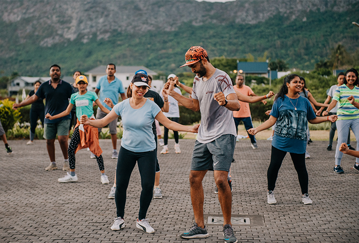 Moka gets into the Zumba vibe!